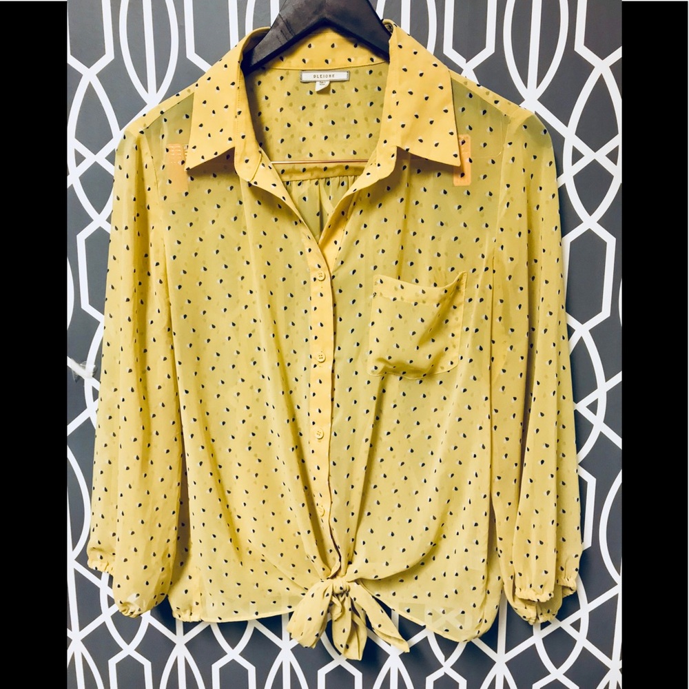 Button Down Tie Top